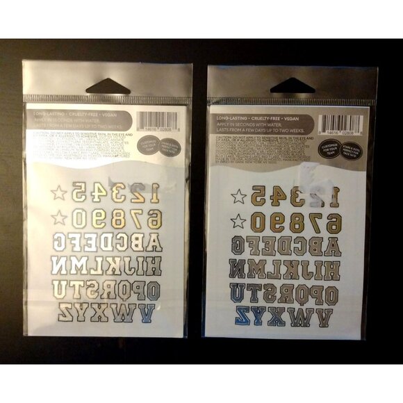 2 Packs Football Game Day Touchdown Temporary Tattoos 64pc each, Inked by Dani - Picture 5 of 5